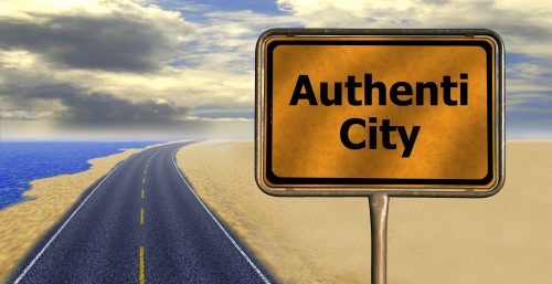 Image of street sign which reads 'AuthentiCity' by Gerd Altmann from Pixabay